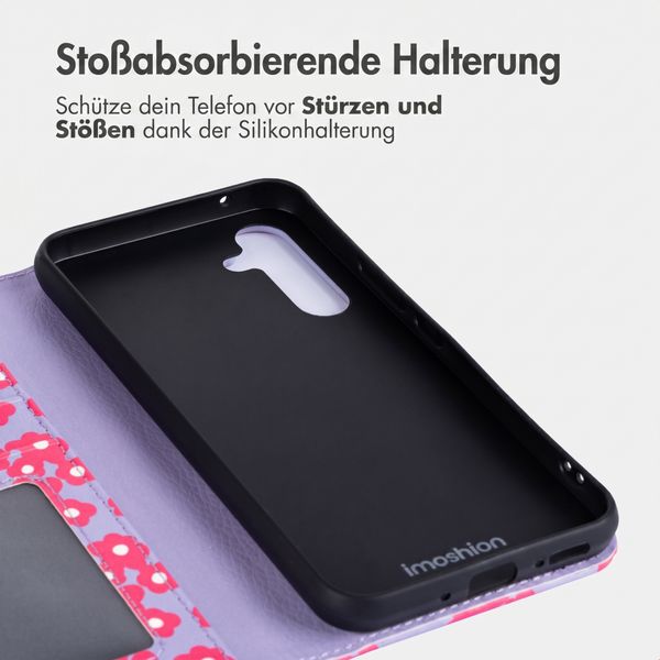imoshion Design Klapphülle Samsung Galaxy A54 (5G) - Dusty Rose Blossoms