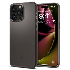 Spigen Thin Fit™ Hardcase für das iPhone 15 Pro - Gunmetal