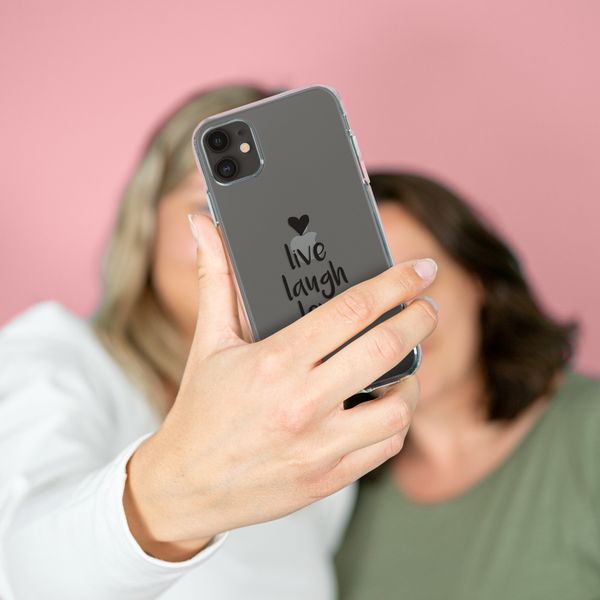 imoshion Design Hülle Galaxy A51 - Live Laugh Love - Schwarz