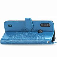 Mandala Klapphülle Motorola Moto E6s - Türkis
