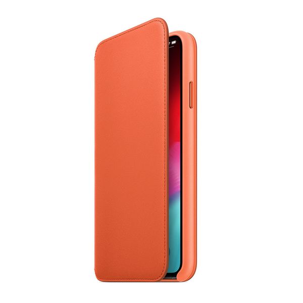 Apple Leather Folio Klapphülle Sunset für das Apple iPhone Xs Max