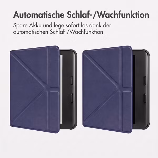 imoshion Klappbare Klapphülle Kobo Libra Colour - Dunkelblau