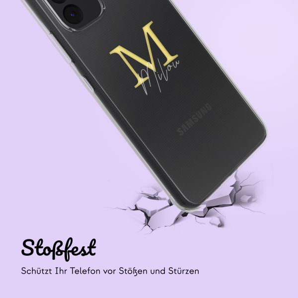 Personalisierte Hülle mit Buchstaben Samsung Galaxy A54 (5G) - Transparent