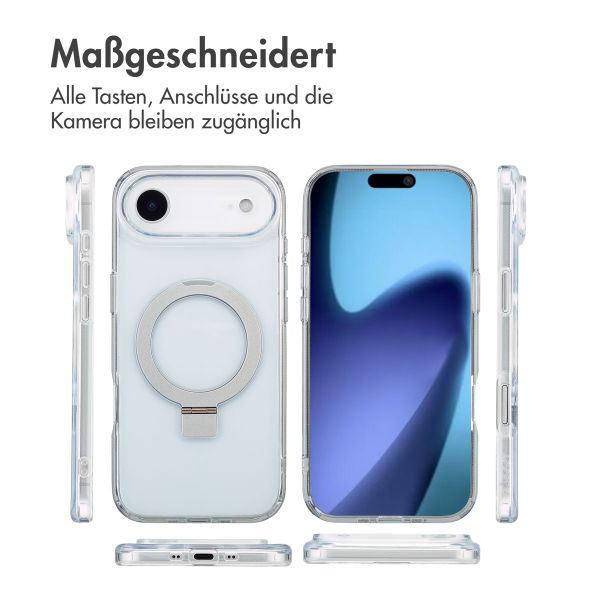 Accezz Ring Stand Backcover mit MagSafe Apple iPhone Air - Transparent