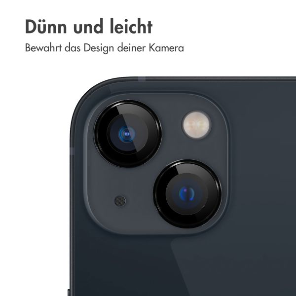 imoshion 2er-Pack Objektivschutz für Kamera für das Apple iPhone 15 / 15 Plus - Schwarz