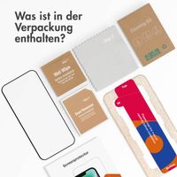 Accezz Vollflächige Schutzfolie aus gehärtetem Glas mit Applikator für das Samsung Galaxy S25 Plus
