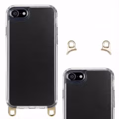 Selencia Backcover mit abnehmbaren Haken Apple iPhone SE (2022 / 2020) / 8 / 7 - Transparent