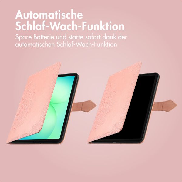 imoshion Mandala Klapphülle Samsung Galaxy Tab A11 Plus - Rose Gold
