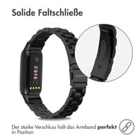 imoshion Edelstahlarmband für das Fitbit Luxe - Schwarz