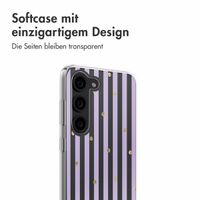 imoshion  Design Hülle für das Samsung Galaxy S23 - Sparkle Lines Lavender