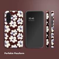 Selencia Vivid Back Cover Samsung Galaxy A37 (5G) - Choco Flower Pop