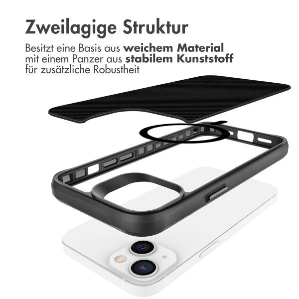 imoshion Rugged Hybrid Carbon Case mit MagSafe Apple iPhone 13 - Schwarz