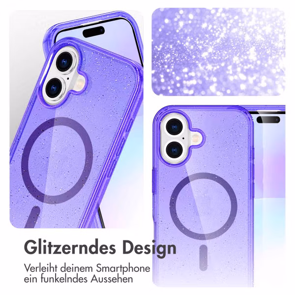 imoshion Sparkle Back Cover mit MagSafe Apple iPhone 17 - Violett