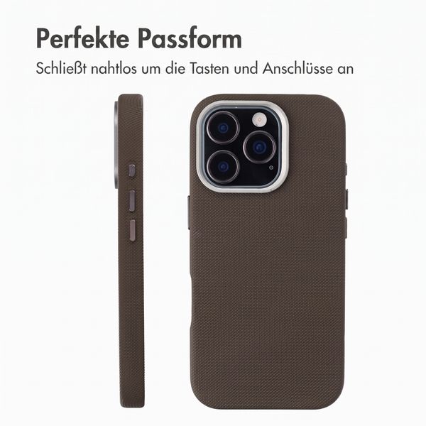 Accezz Mesh Backcover mit MagSafe Apple iPhone 16 Pro - Braun