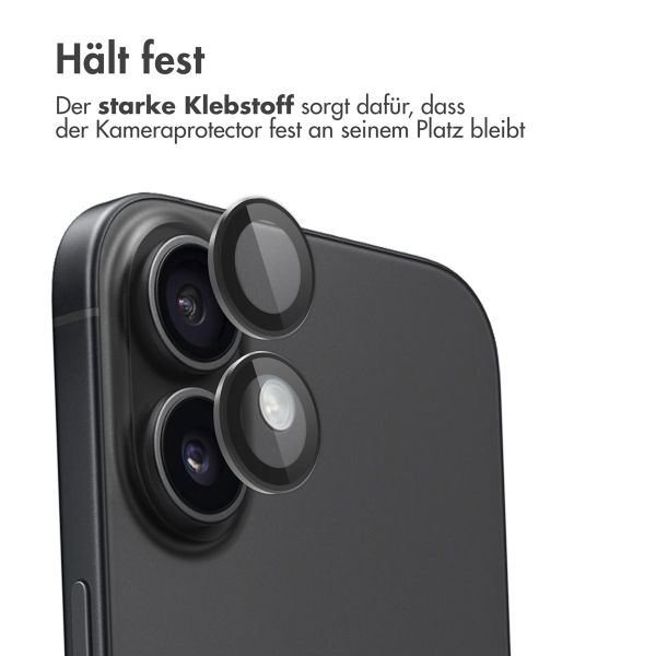imoshion 2er-Pack Objektivschutz für Kamera für das Apple iPhone 17 / 16 / 16 Plus - Schwarz