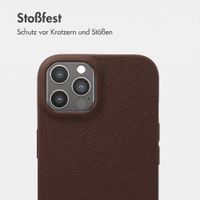 imoshion Texture Backcover iPhone 12 / 12 Pro - Dunkelbraun