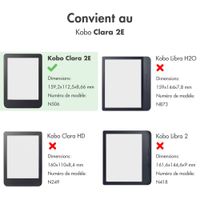 imoshion Design Slim Soft Case Sleepcover Kobo Clara 2E / Tolino Shine 4 - Floral Green