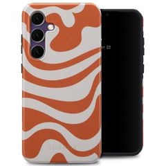 Selencia Vivid Back Cover Samsung Galaxy S24 FE - Dream Swirl Orange