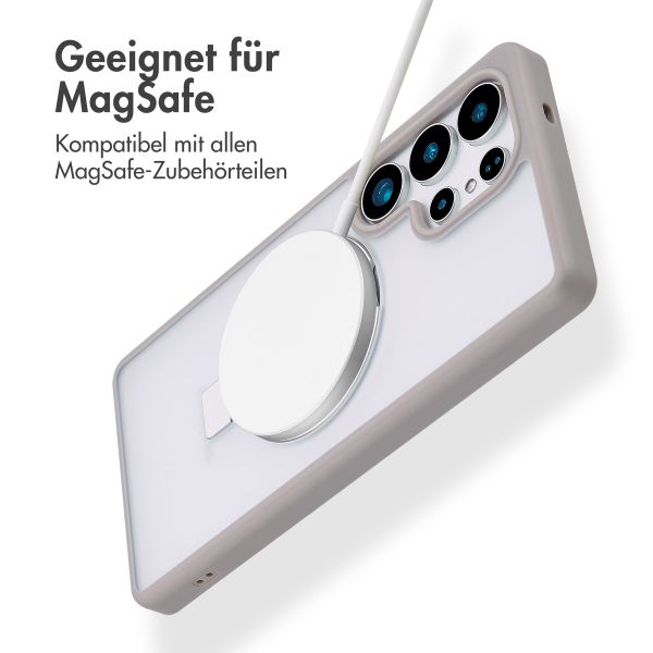Accezz Ring Stand Backcover mit MagSafe Samsung Galaxy S25 Ultra - Grau