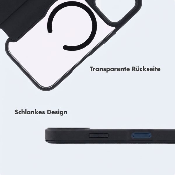 imoshion Transparente Bookcase mit MagSafe Apple iPhone 17 Pro Max - Schwarz