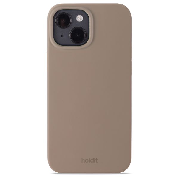 Holdit Silicone Case für das iPhone 14 / 13 - Mocha Brown