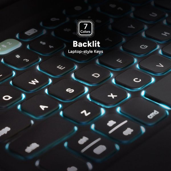 ZAGG Pro Keys 2 QWERTY keyboard Klapphülle für das iPad Pro 11 (2024) M4 - Schwarz