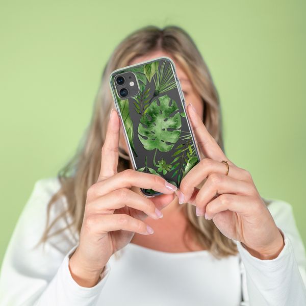 imoshion Design Hülle Samsung Galaxy A41 - Monstera Leaves