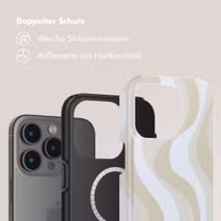Selencia Vivid Rückabdeckung mit MagSafe Apple iPhone 15 Pro Max - Desert Waves Beige
