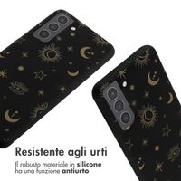 imoshion SilikonHülle design mit Band Samsung Galaxy S21 - Sky Black