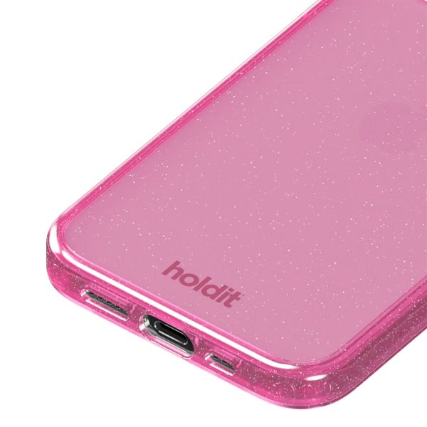 Holdit Glitzer Case Apple iPhone 12 (Pro) - Rosa