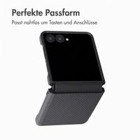 Accezz Grid Backcover Samsung Galaxy Z Flip 8 - Schwarz