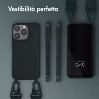 Selencia SilikonHülle mit abnehmbarem Band Apple iPhone 13 - Dunkelgrün