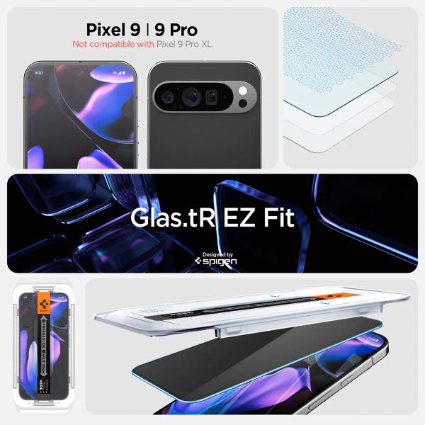 Spigen GLAStR Privacy EZ Fit Displayschutzfolie + Applicator Google Pixel 9 Pro XL / 10 Pro XL
