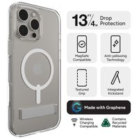 ZAGG Crystal Palace Snap KickStand Case mit MagSafe für das iPhone 16 Pro Max - Transparent