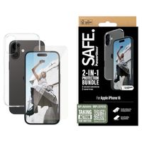 PanzerGlass 2- in-1 pack - TPU Clear Case + Ultra-Wide Fit Displayschutz für das iPhone 16