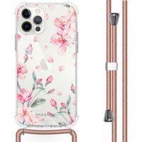 imoshion Design Hülle mit Band Apple iPhone 12 Pro Max - Blossom Watercolor