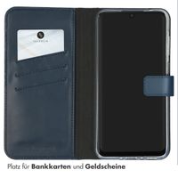 Selencia Echtleder Klapphülle Samsung Galaxy A35 - Dunkelblau