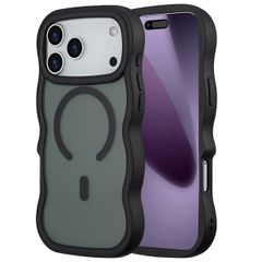 Selencia Wavy Backcover mit MagSafe Apple iPhone 17 Pro Max - Schwarz