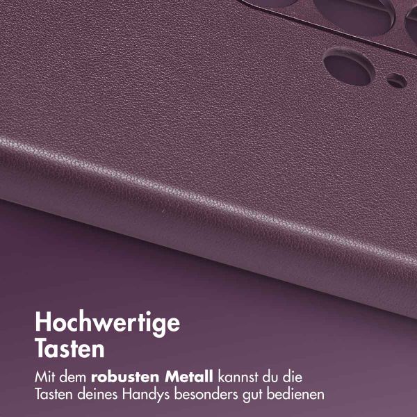 Accezz MagSafe Leather Backcover für das Samsung Galaxy S24 Ultra - Heath Purple