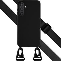 Selencia SilikonHülle mit abnehmbarem Band Samsung Galaxy S23 FE - Schwarz