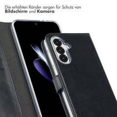 Selencia Echtleder Klapphülle Samsung Galaxy A36 / A56 - Schwarz