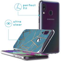 imoshion Design Hülle für das Samsung Galaxy A40 - Blue Graphic