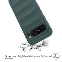 imoshion EasyGrip Back Cover für das Google Pixel 9 / 9 Pro - Dunkelgrün