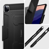 Spigen Rugged Armor Pro Klapphülle iPad Pro 12.9 (2022) / Pro 12.9 (2021) - Schwarz