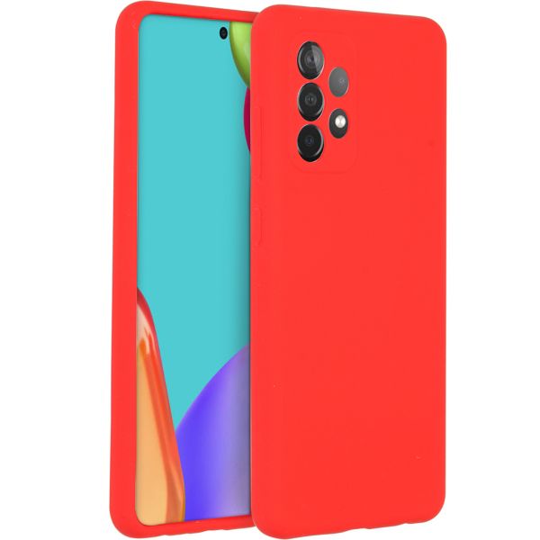 Accezz Liquid Silikoncase Samsung Galaxy A52(s) (5G/4G) - Rot