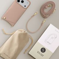 Selencia Nova HandyHülle mit Kordel und Kartenhalter Apple iPhone 18 Pro Max / 17 Pro Max - Dusty Rose