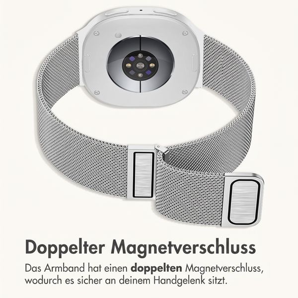 imoshion Mailändische Magnetarmband für Samsung Galaxy Watch Ultra 2 (2026) / Ultra (2024/2025) - Silber