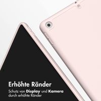 Accezz Smarte Klapphülle aus Silikon Apple iPad 9 (2021) 10.2 Zoll / iPad 8 (2020) 10.2 Zoll / iPad 7 (2019) 10.2 Zoll - Rosa