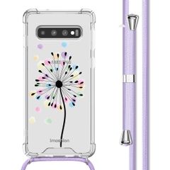 imoshion Design Hülle mit Band für das Samsung Galaxy S10 - Sandstone Dandelion