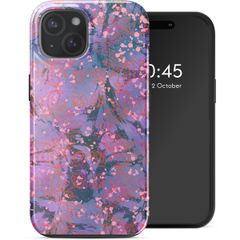 Selencia Vivid Rückabdeckung mit MagSafe Apple iPhone 15 - Fresh Paint Flower Orange